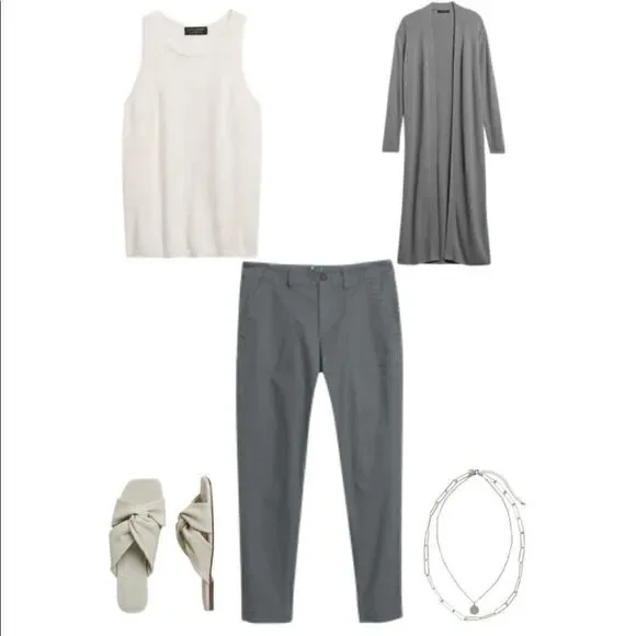 Banana Republic Texture Open-Front Long Cardigan - Picture 5 of 11